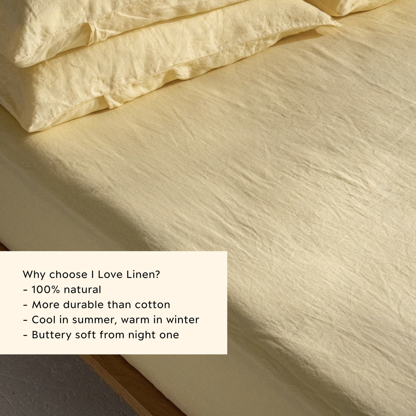 French Flax Linen Fitted Sheet in Daisy