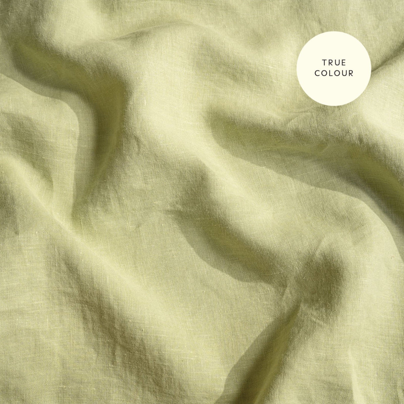 French Flax Linen Pillowcase Set in Matcha