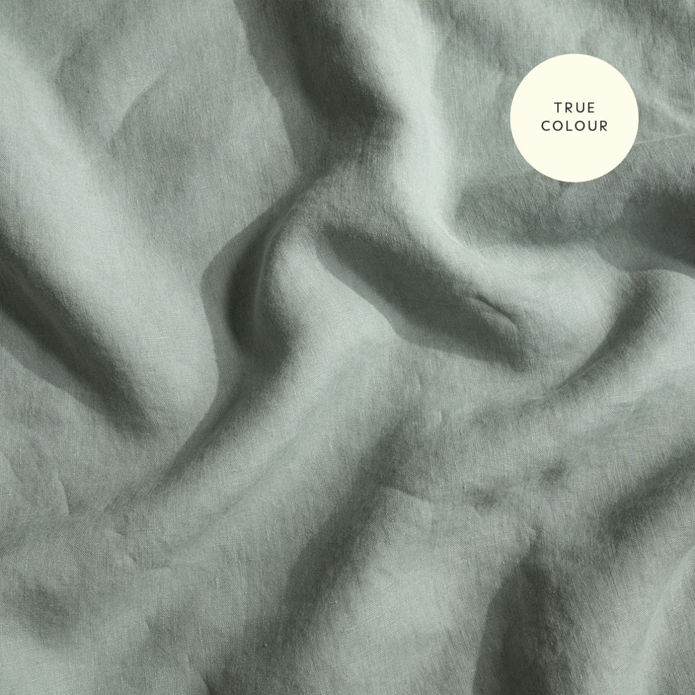 French Flax Linen Flat Sheet in Sage
