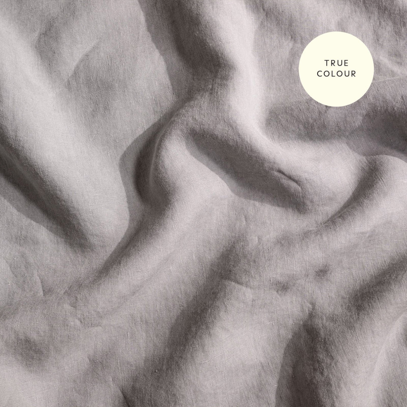 French Flax Linen Quilt Cover in Soft Grey