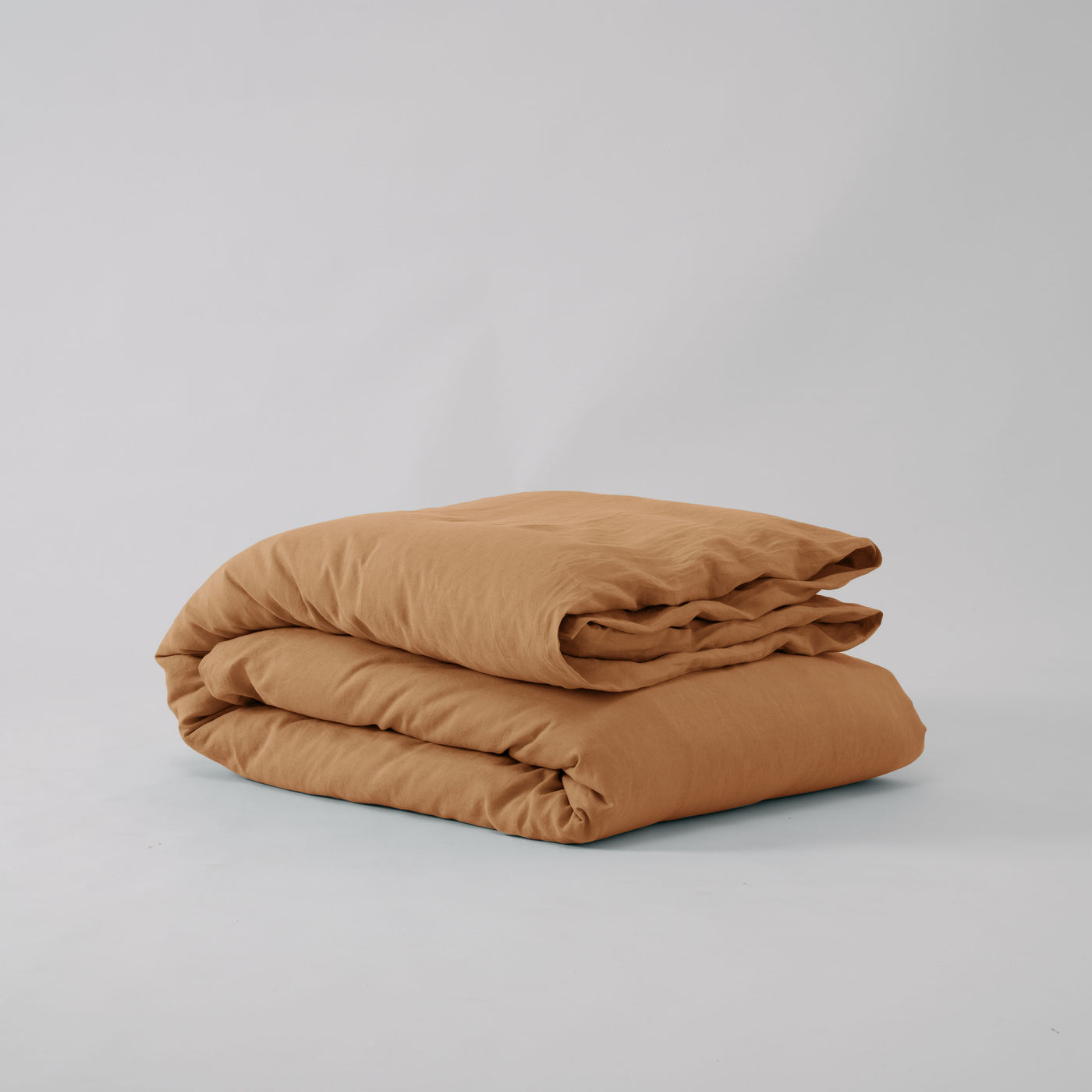 French Flax Linen Quilt Cover in Sandalwood