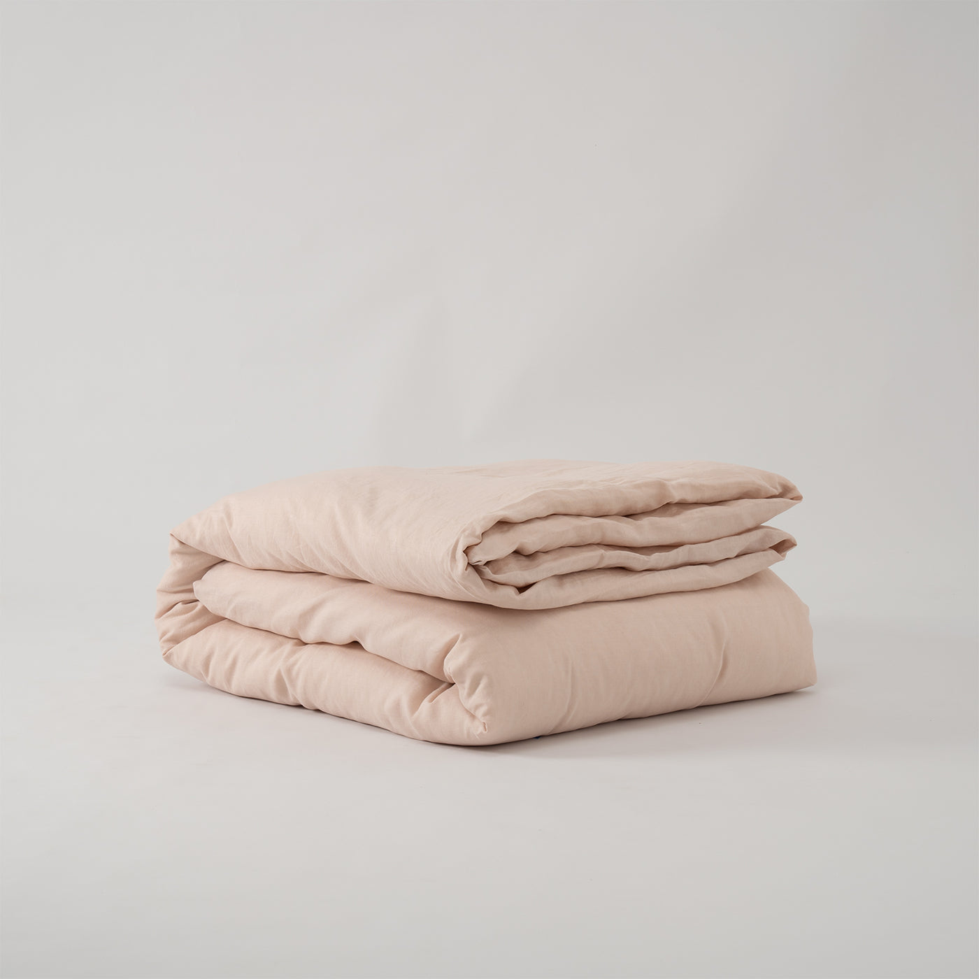 French Flax Linen Quilt Cover in Blush