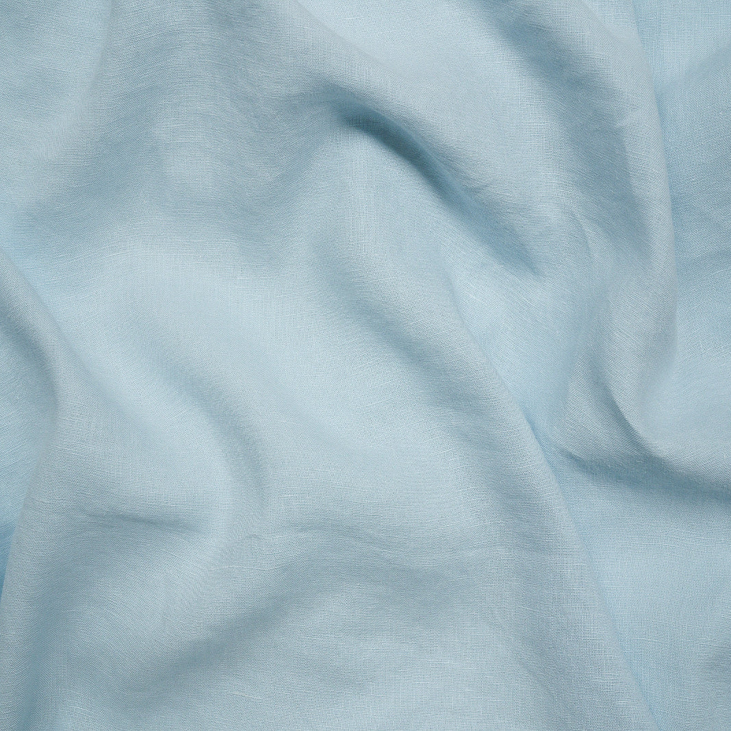 French Flax Linen Swatch in Sky Blue