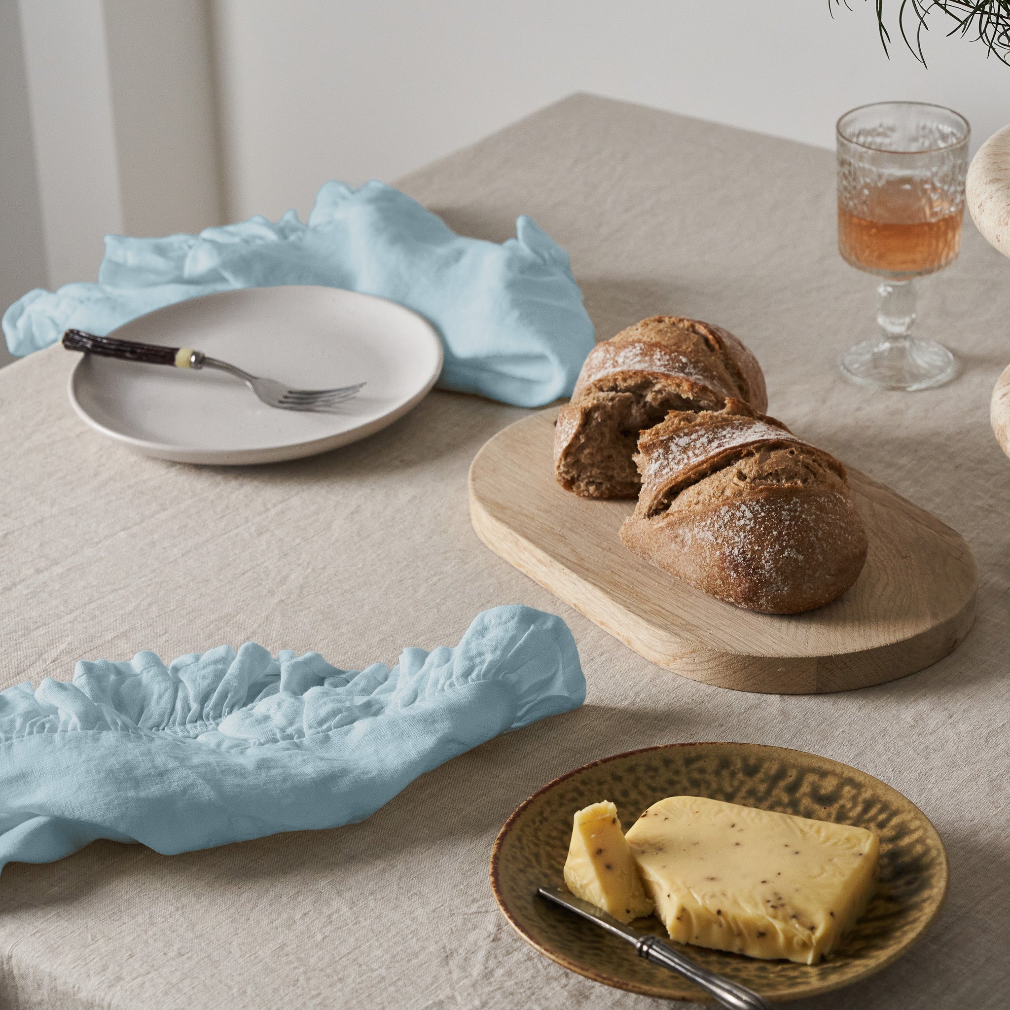 【IENA】FrenchLinen JK IENA】FrenchLinen JK Kensington Stripe Linen Fabric Swatch