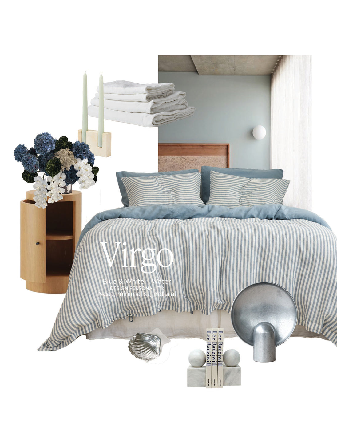 Virgo - Blue & White