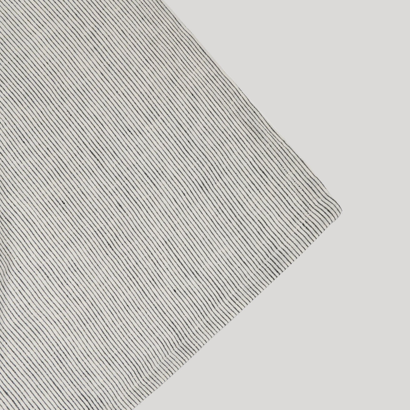 French Flax Linen Swaddle in Pinstripe