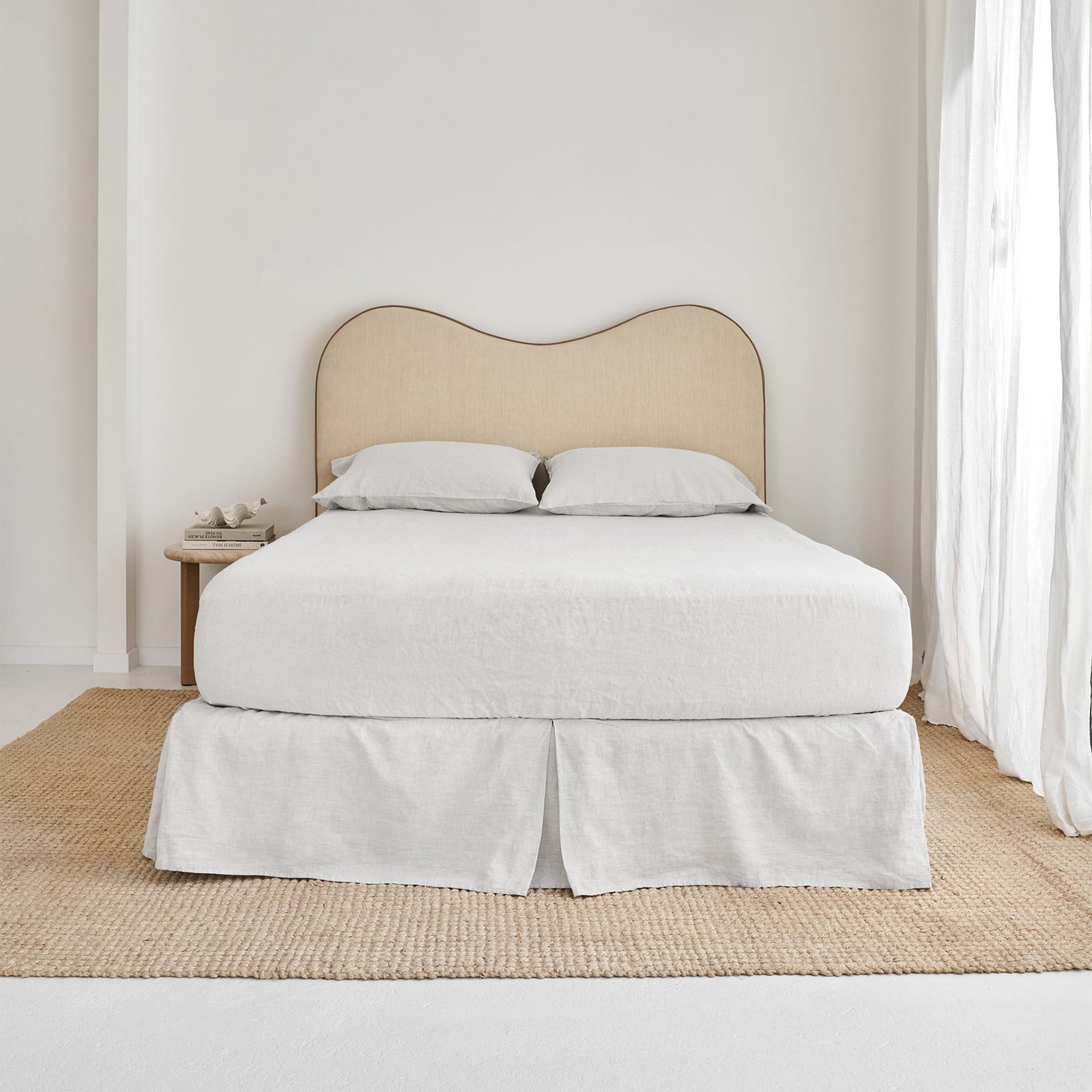 French Flax Linen Valance in White – I Love Linen