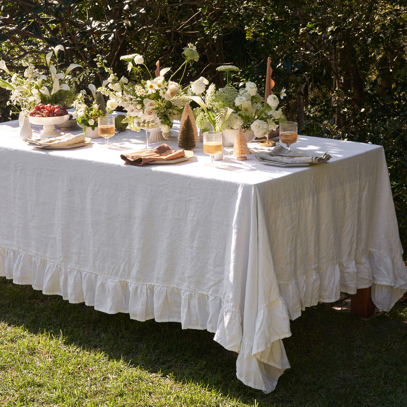 French Flax Linen Napkins (Set Of 4) in Hazelnut/Natural