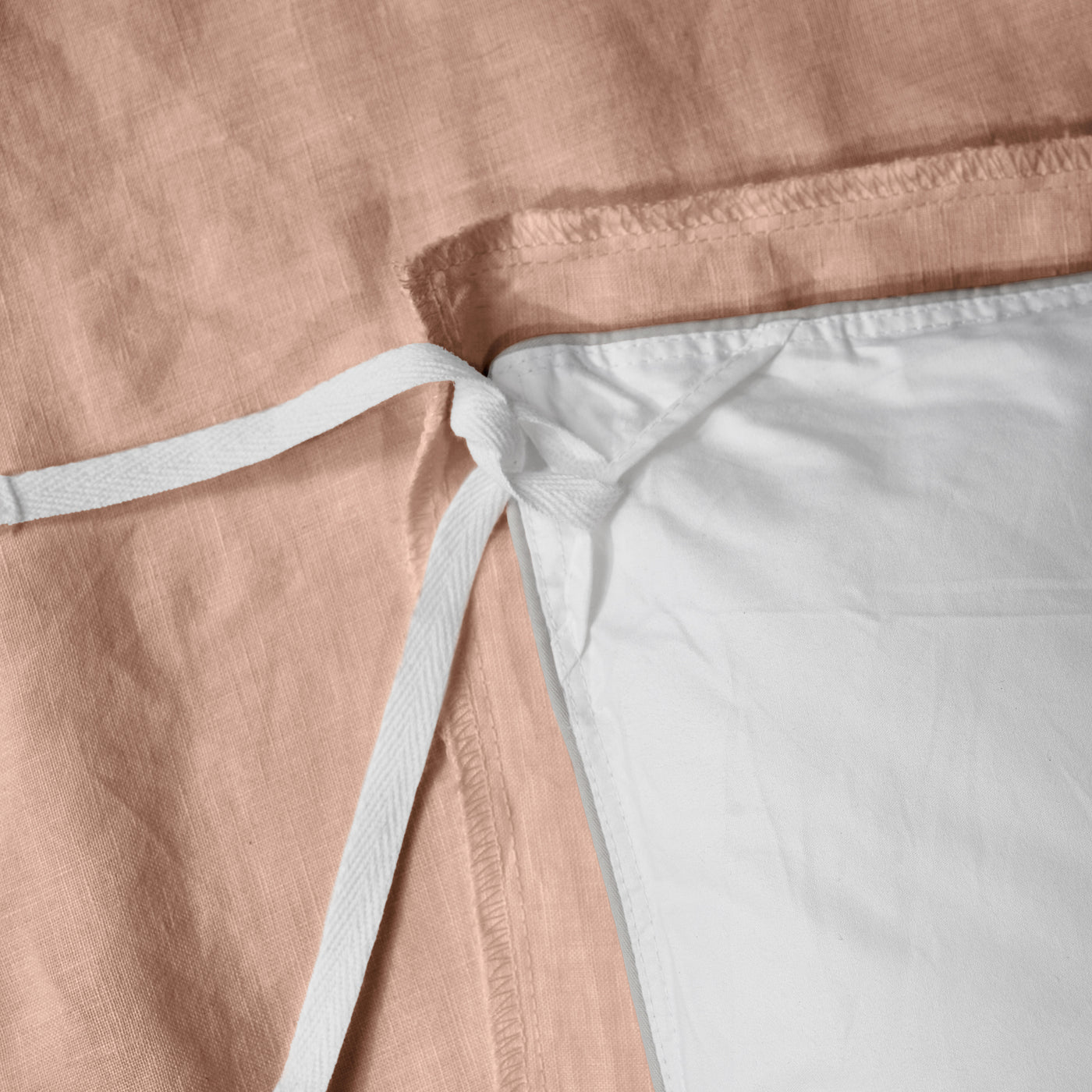 French Flax Linen Quilt Cover in Clay