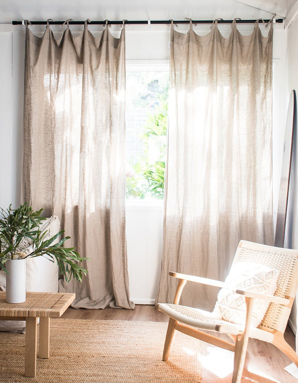 French linen curtains