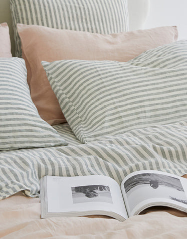 How We Style Striped Sheets | I Love Linen