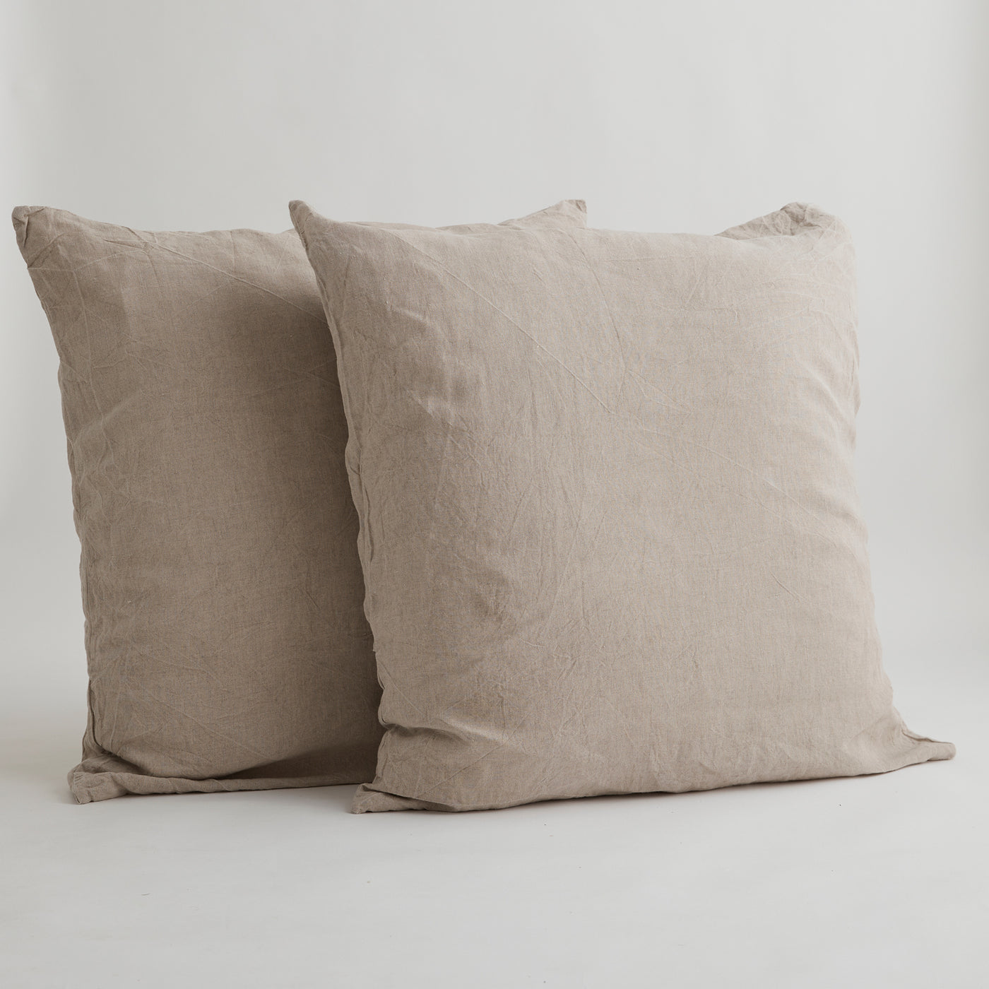French Flax Linen Pillowcase Set in Natural
