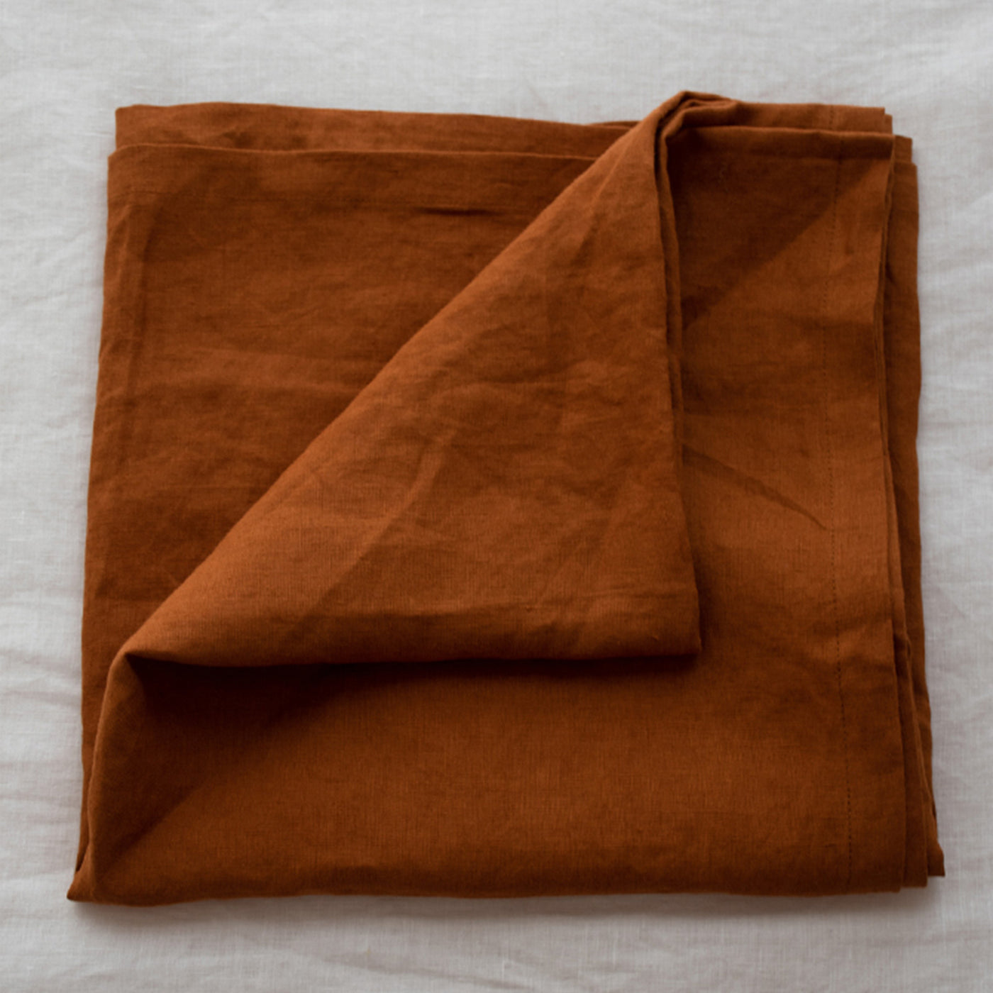 French Flax Linen Swaddle in Ochre