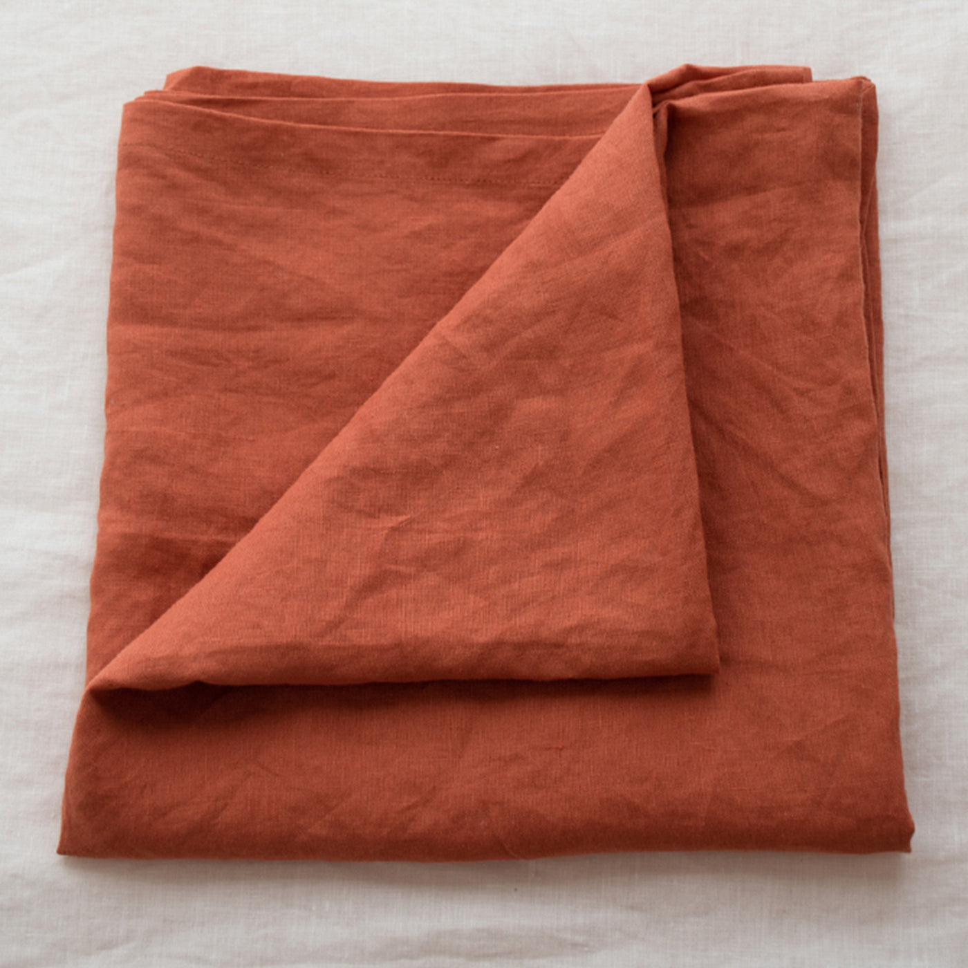 French Flax Linen Swaddle in Desert Rose