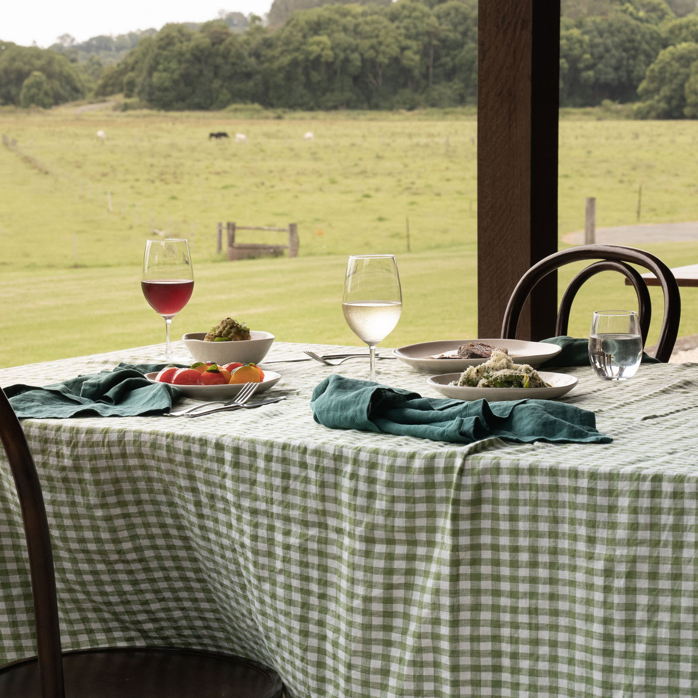 French Flax Linen Napkins (Set Of 4) in Jade