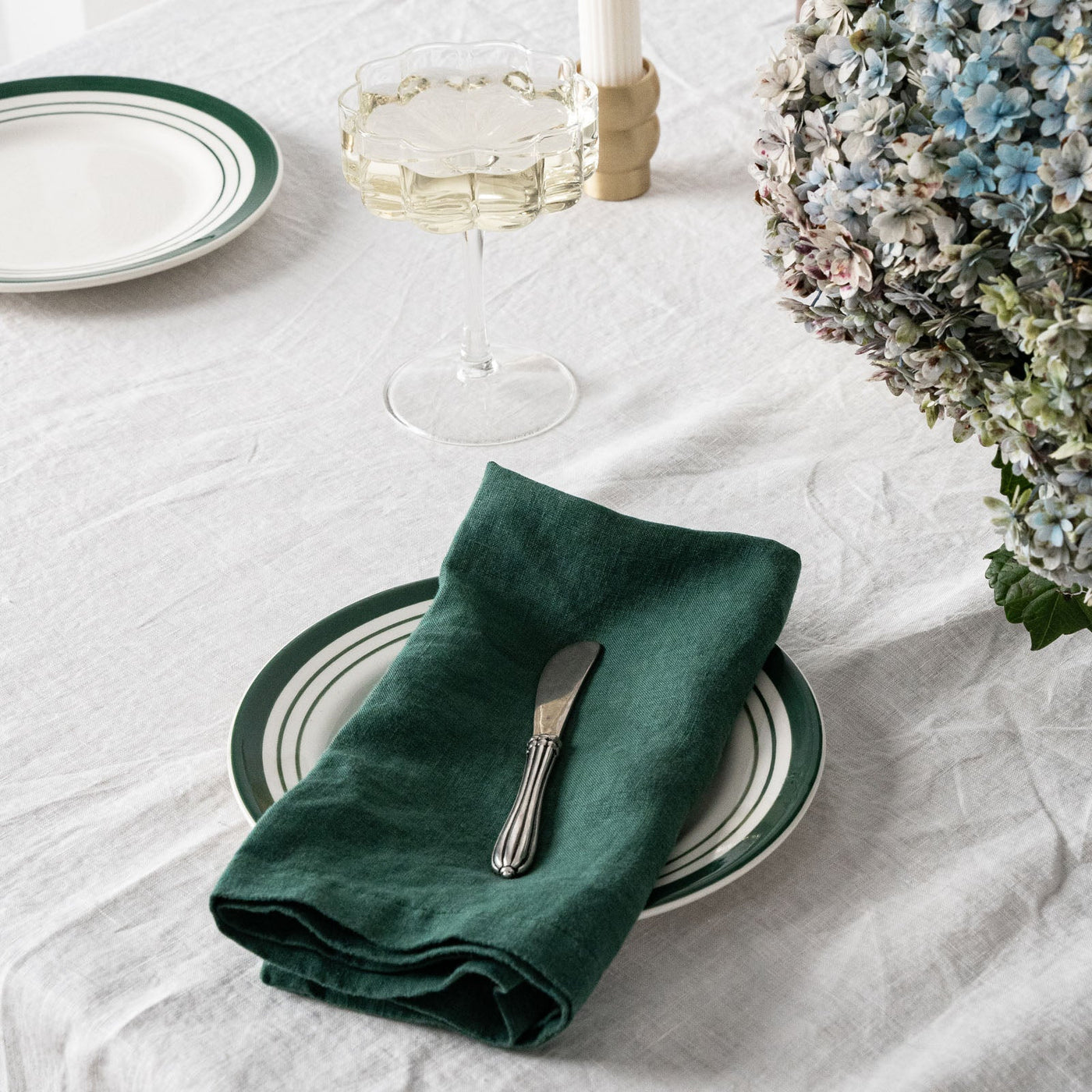 French Flax Linen Napkins (Set Of 4) in Jade
