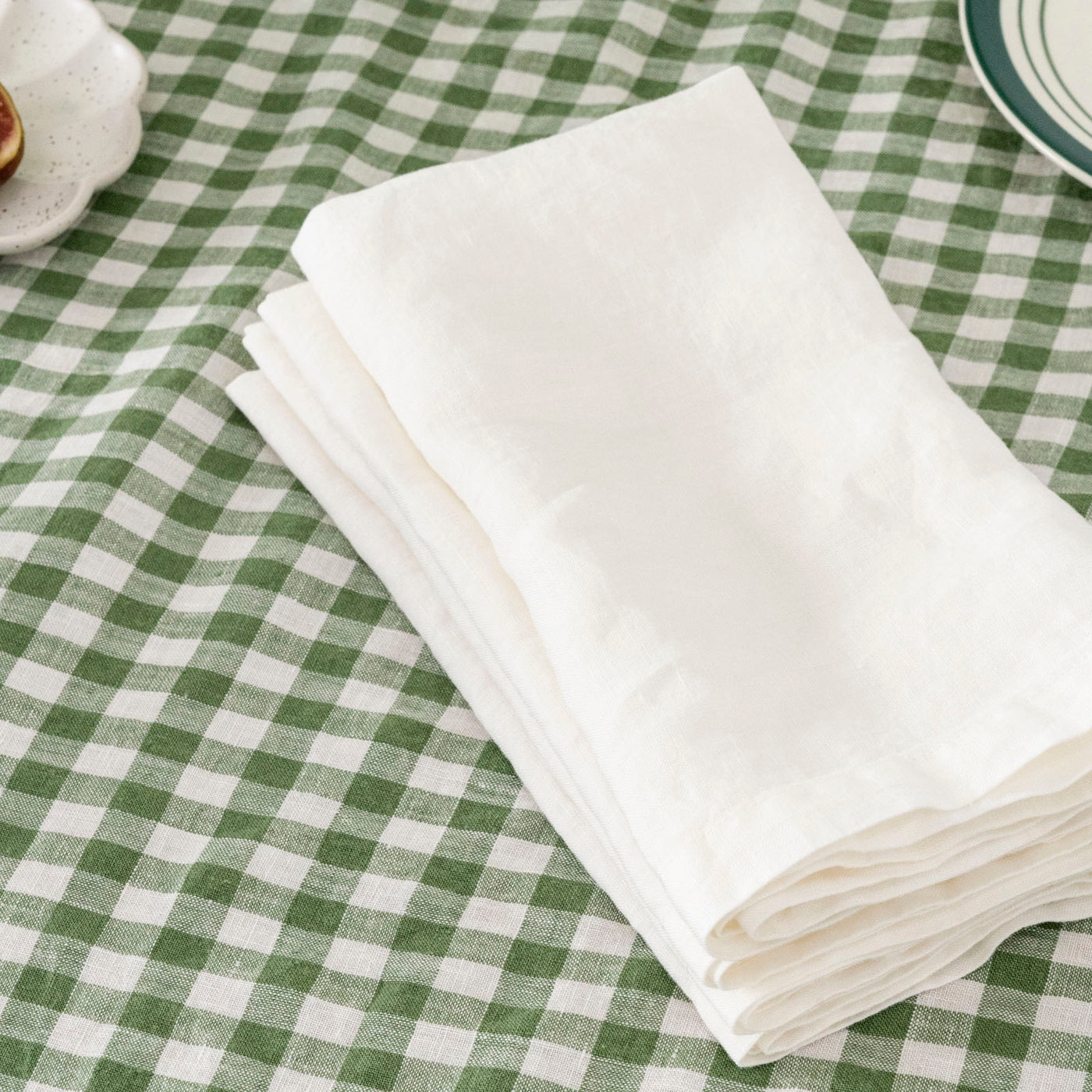 French Flax Linen Napkins (Set Of 4) in Milk