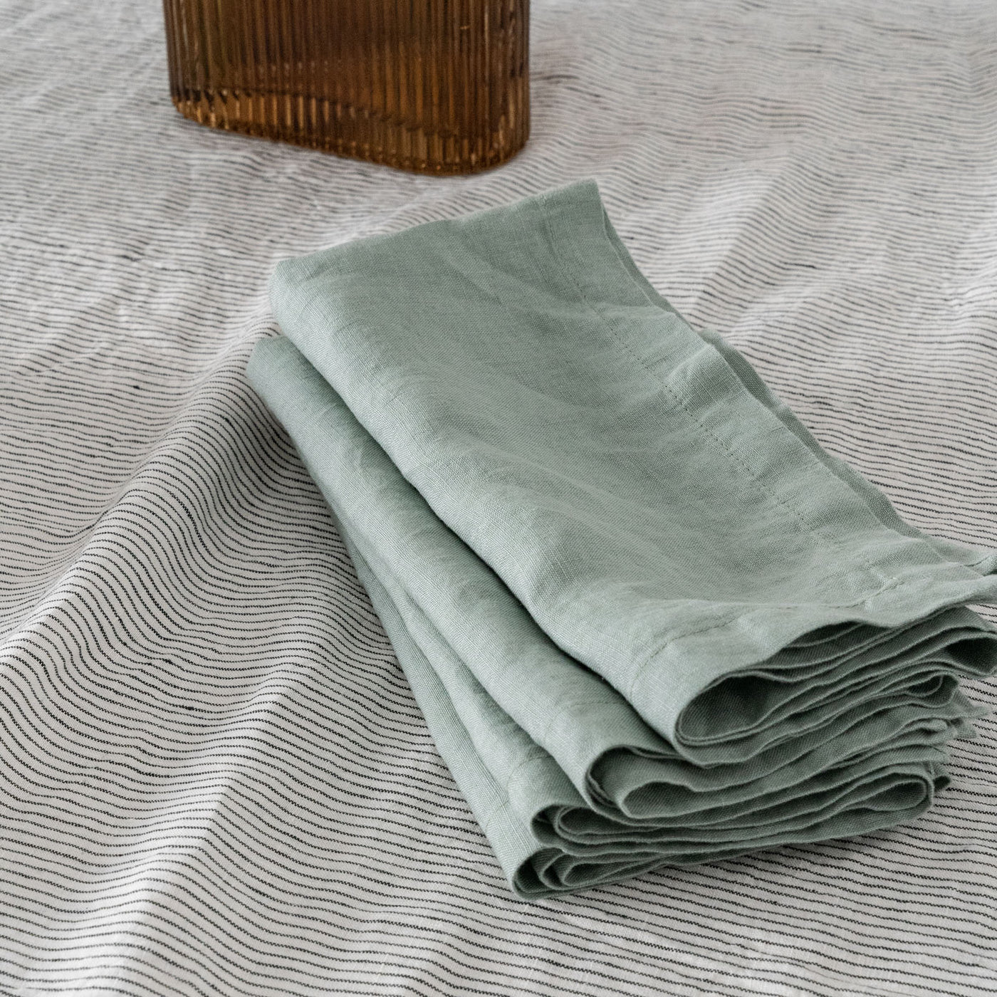 French Flax Linen Napkins (Set Of 4) in Sage